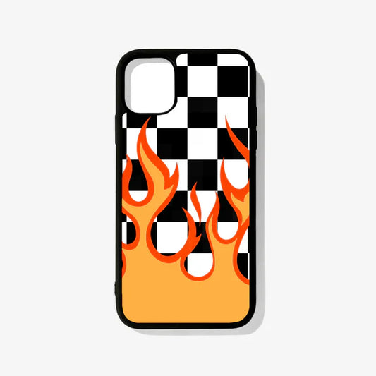 Checkered Flames Case