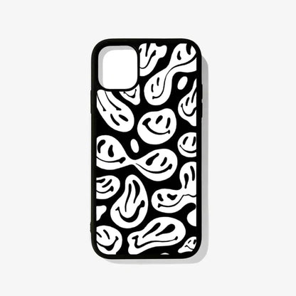 Black & White Crazy Smiley Case