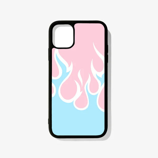 Baby Blue Flames Case