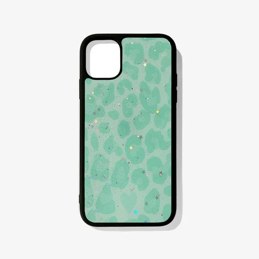 Green Leopard (with sparkle) Case