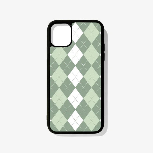 Sage Green Argyle Case