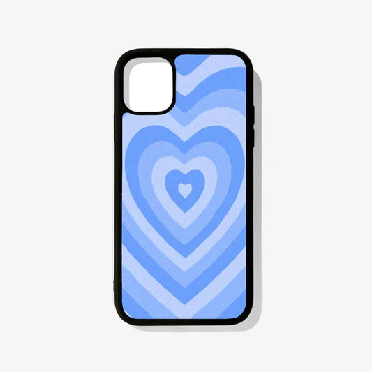 Blue Heart Glass Case