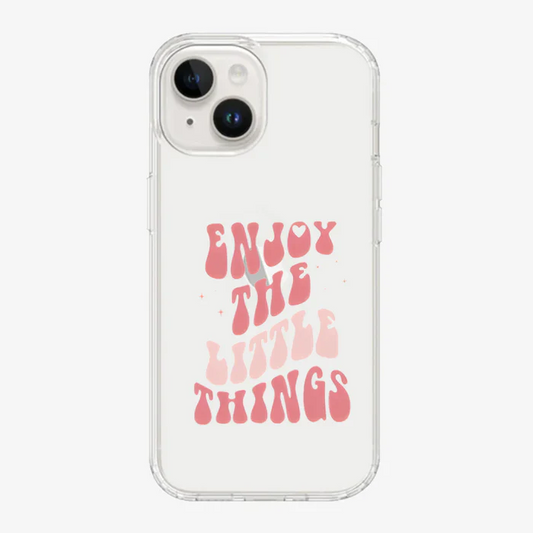 Enjoy The Little Things Case | Pink