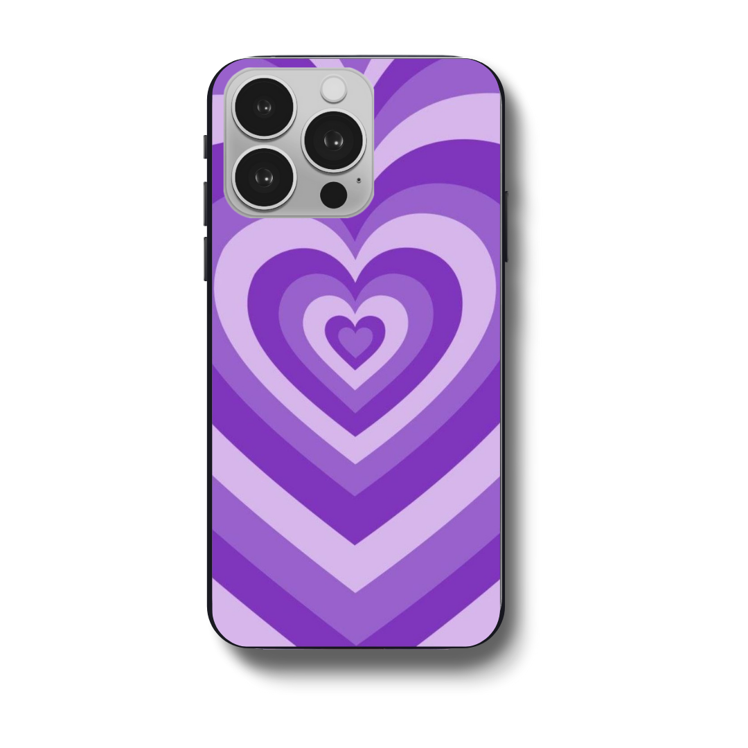 Dark purple heart case