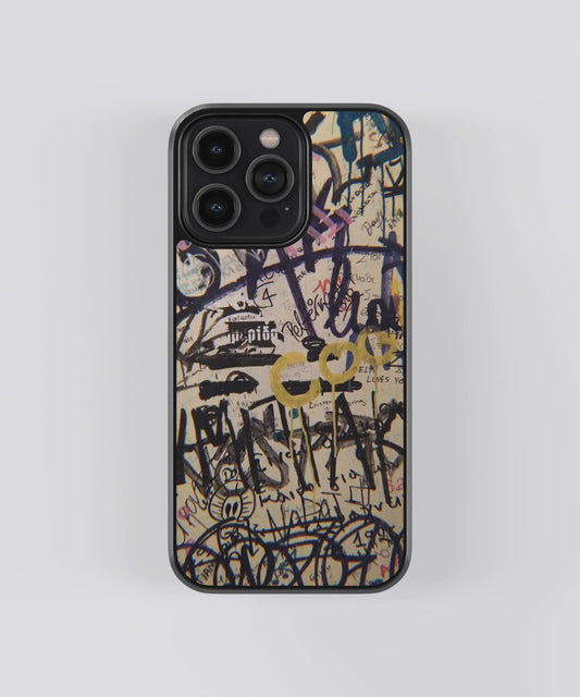 Black Graffiti Abstract Case