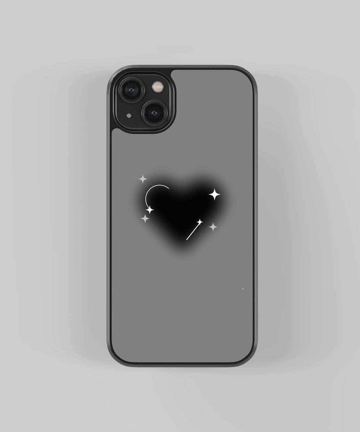 Black Heart Abstract Case