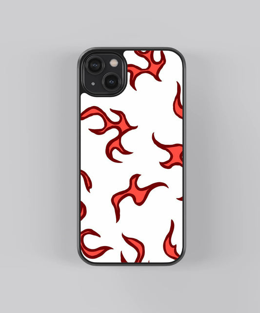 Red Flames Pattern Case