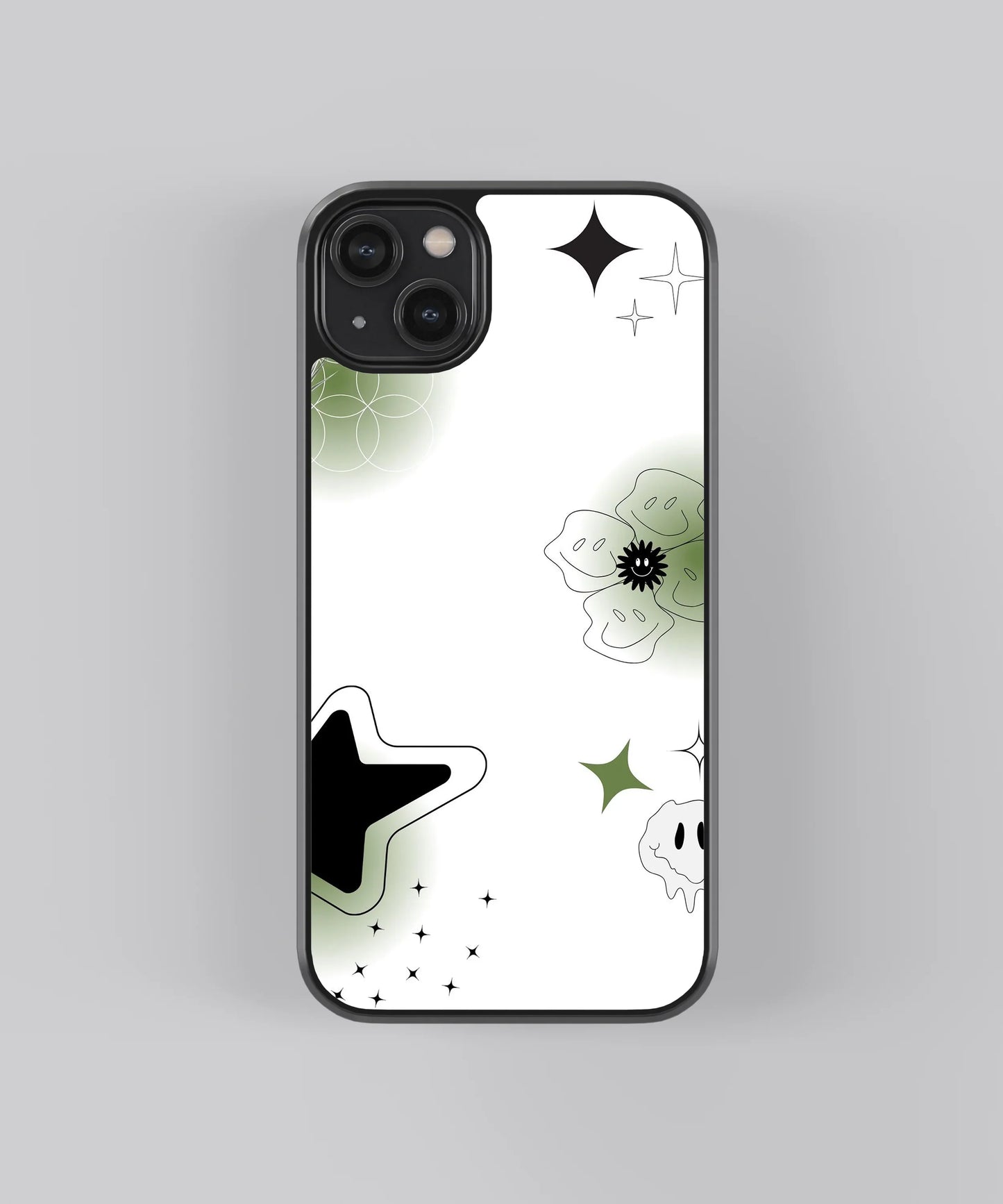 Smiley Stars Abstract Case