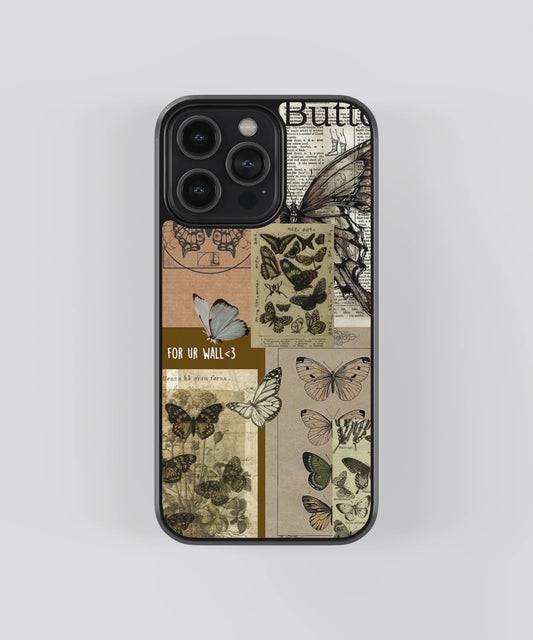 Butterfly Blueprints Vintage Case